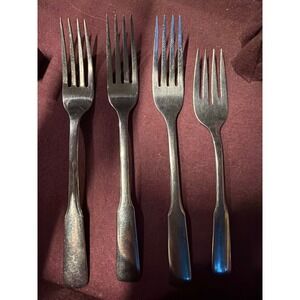 Wm A Rogers Oneida Ltd Stainless Steel Forks Set of 3 Dinner 1 Salad Flatware